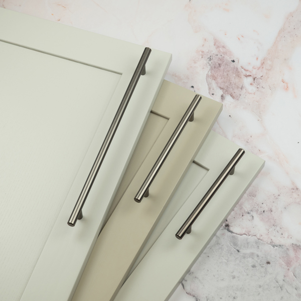 Handle & Home Gunmetal T-Bar Handles & Coordinating Pull Knob