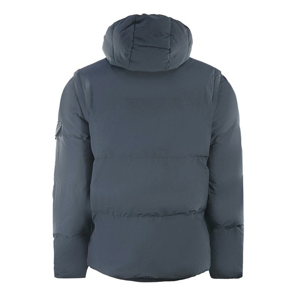 Lyle & Scott 2 in 1 Ripstop Puffer Jacket - Navy Blue