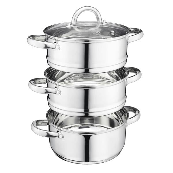 Cooks Professional 3 Tier Stainless Steel Steamer | 20cm