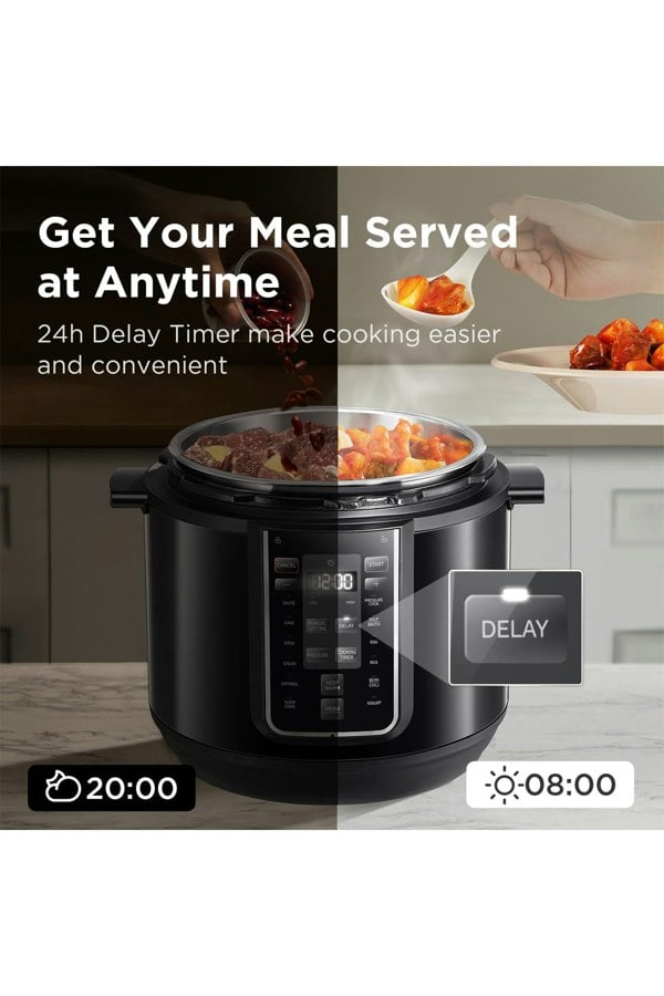 Living and Home 7.6L Midea Electric Pressure Cooker Yogurt Maker Rice Cooker with 12 presets