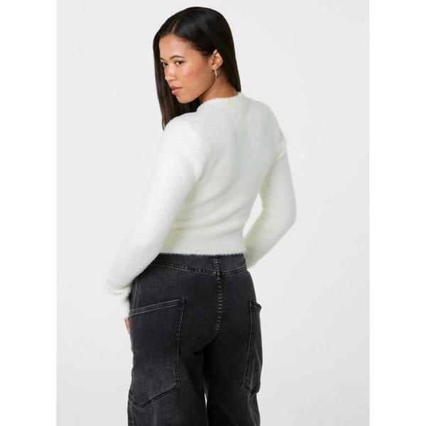 Pink Vanilla Fluffy Knit Cropped Jumper