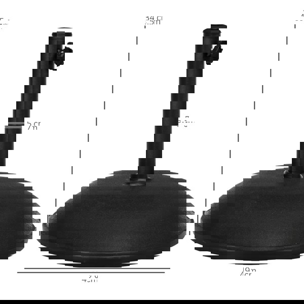 Center Pole Umbrella Base
