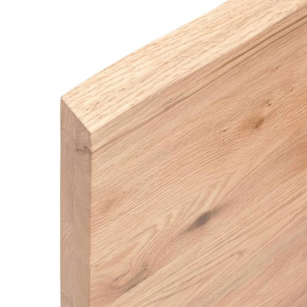 Berkfield Table Top Light Brown 120x60x4 cm Treated Solid Wood Oak