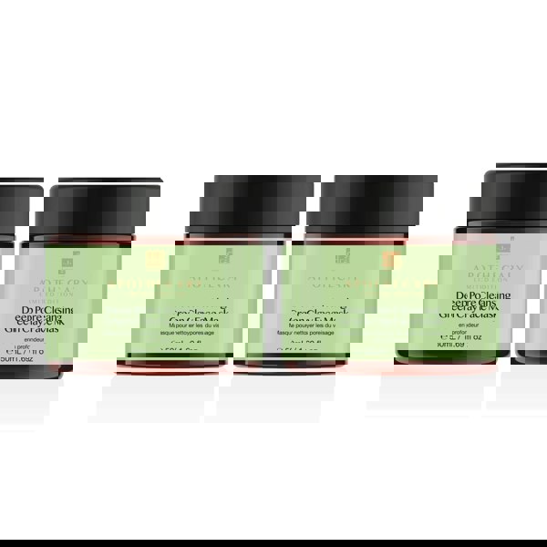 Dr Botanicals Deep Pore Cleansing Green Clay Face Mask 50ml Twin Value Savings Pack