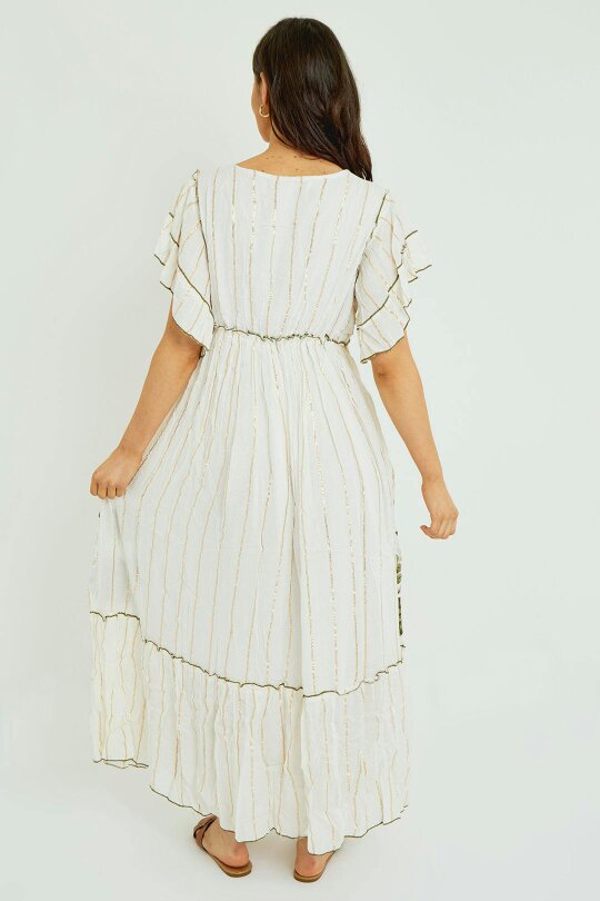 Boho Embroidered Maxi Dress
