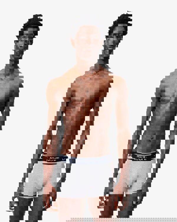 Lacoste 3-Pack of Mens Trunks - Silver Chine CCA