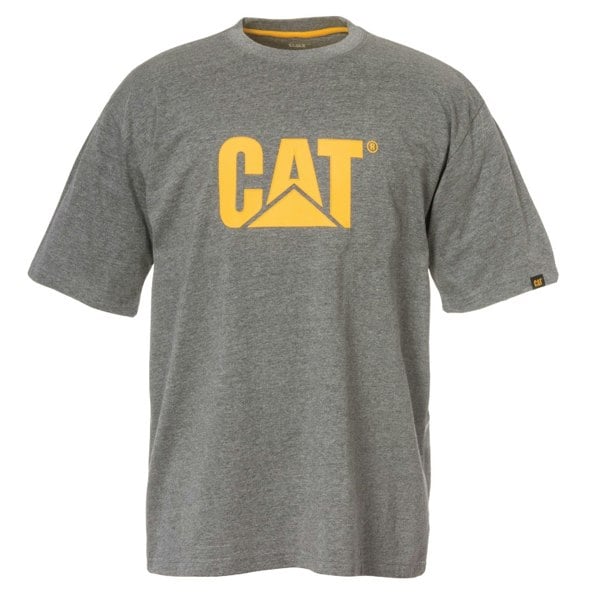 Caterpillar Mens Trademark Logo T-Shirt - Dark Heather Grey