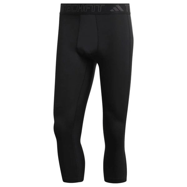 Adidas Mens TechFit Training 3/4 Tights - Black