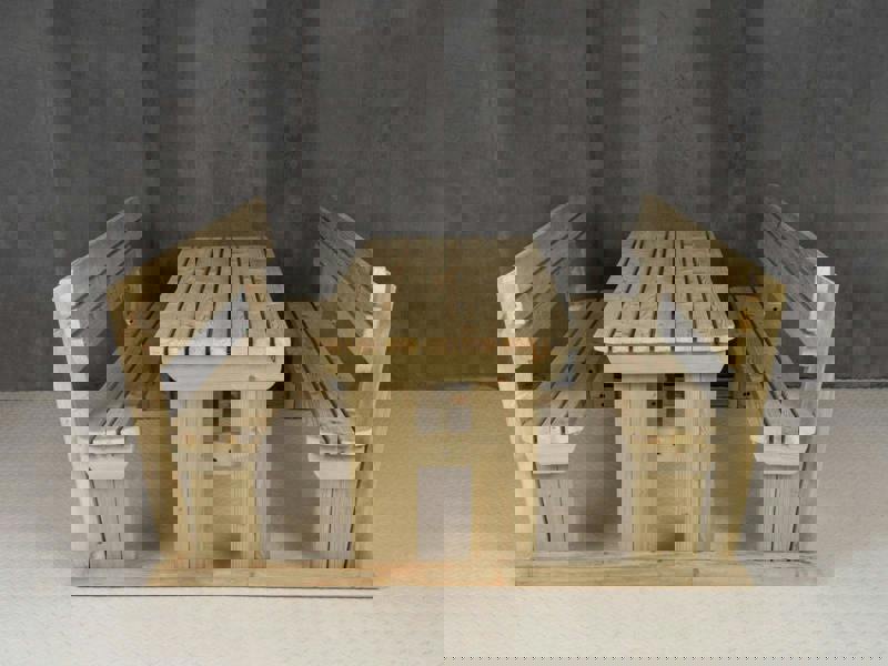 Alders Rounded Picnic Table and Benches Set with Backrest – Wooden Outdoor Dining Set for Gardens and Patios