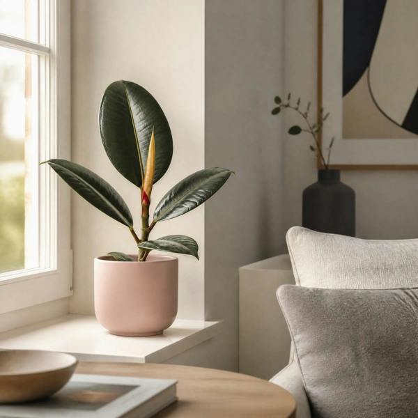Ficus Robusta Rubber Plant 17cm Pot – Easy Care Indoor Houseplant Plants By Post