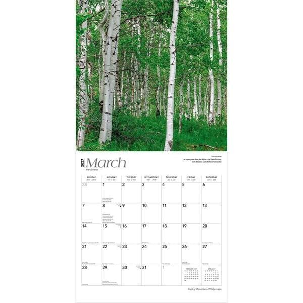 Rocky Mountain Wilderness Calendar 2027, Wall Calendars, Month To View, Travel, Gift