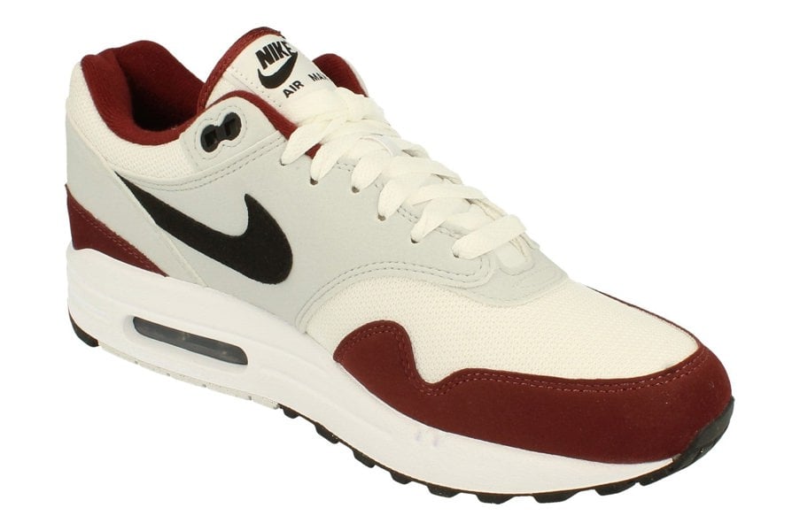 Nike Air Max 1 Mens Trainers Fd9082  106 - White Black Dark Team Red 106 - Photo 3