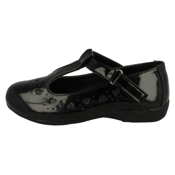 Spot On Girls Spot On Heart Detail T-Bar School Shoes