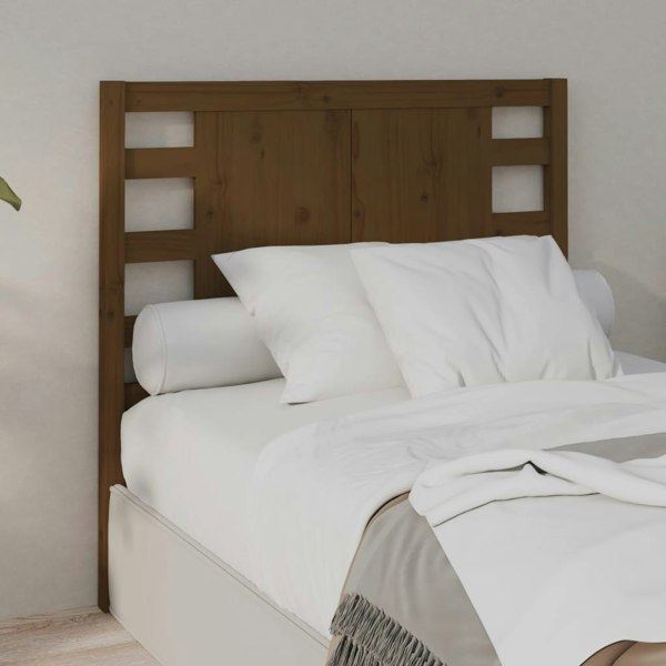 Berkfield Headboard Honey Brown 96x4x100 cm Solid Wood Pine
