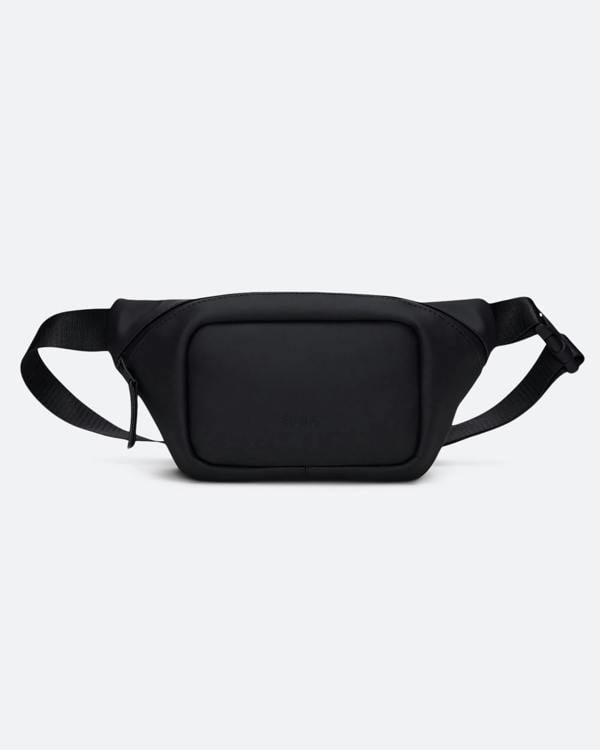 Rains Bum Bag Mini - 01 Black - CHO - Designer Unisex Bags