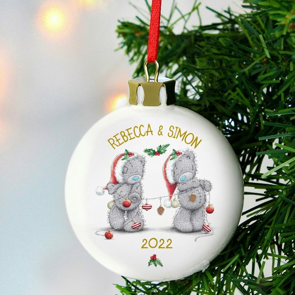 Personalised Memento Company Personalised Me to You Christmas Couple's Bauble