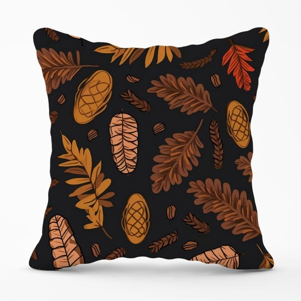 Warren Reed Autumn Leaves And Pinecones Cushions