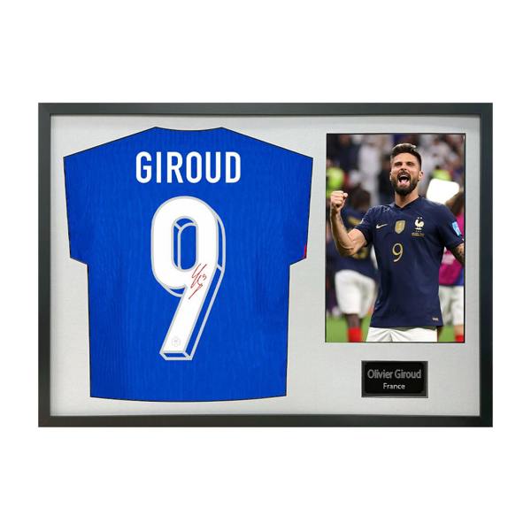 Olivier Giroud Signed France Shirt Classic Frame