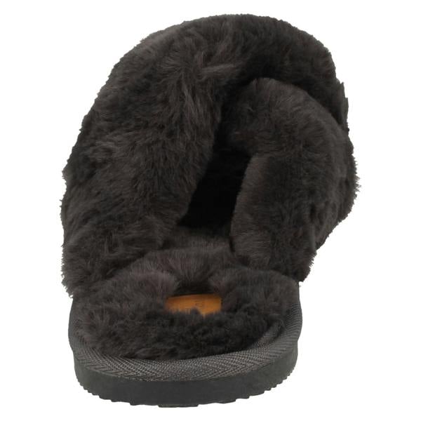 Clarks Ladies Clarks Cross Detailed Mule Slippers Dream Lux