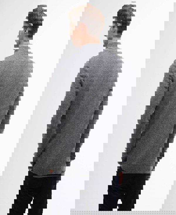 Barbour Tisbury Half Zip Knitted Jumper - Classic Grey