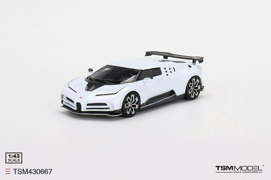 MCSlots Bugatti Centodieci White 1:43 Scale TSM430667