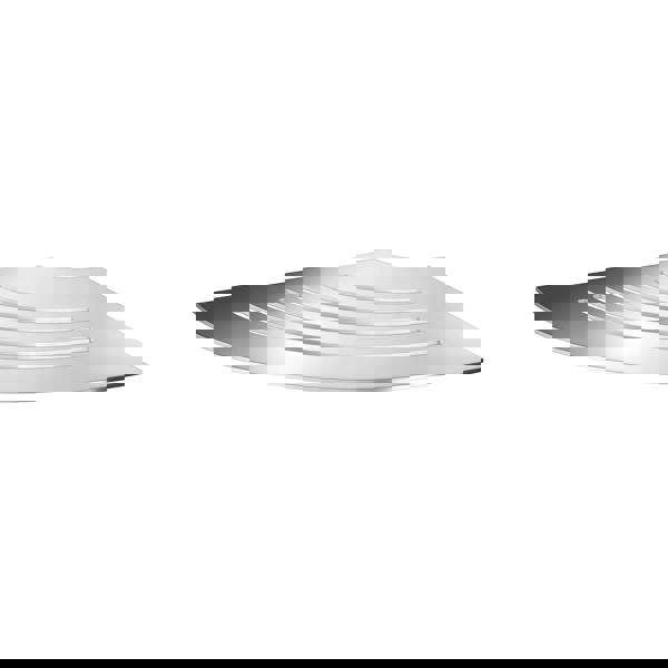 Polished stainless steel grout line corner shelf