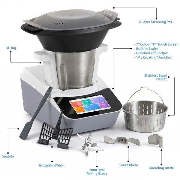 Smart Kitchen Thermo Cooker - Self Cleaning Slow Cook Soup Maker - App Control - LoopsDirect