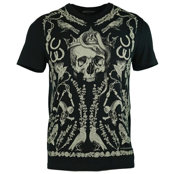 Alexander McQueen Skull Black T-Shirt
