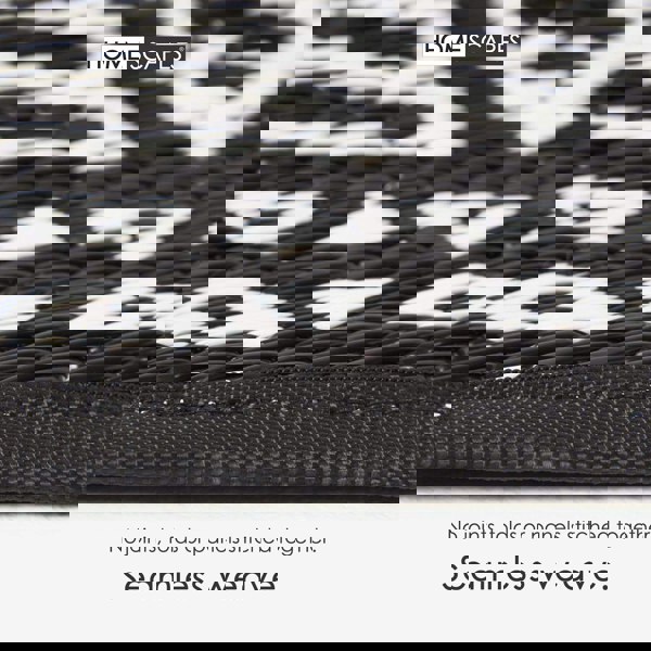 HOMESCAPES Outdoor Rug Luxury Waterproof Reversible, For Garden, Round Motif