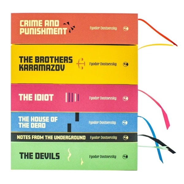 Complete Collection of Fyodor Dostoevsky 6 Books Box Set Classic literature, Russian fiction, philosophy, timeless novels, must-read for book lovers