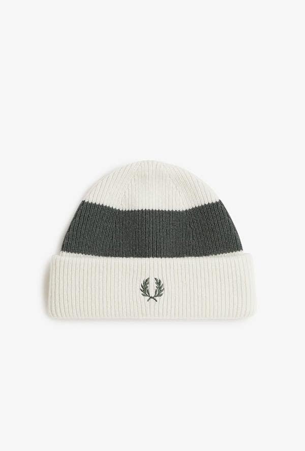 Fred Perry Bold Stripe Ribbed Beanie