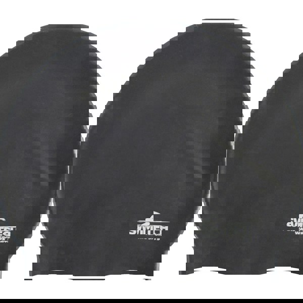ONE SIZE Silicone Swim Cap - BLACK - Comfort Fit Unisex Swimming Hair Hat