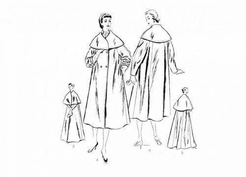 Vogue Sewing Pattern 1977, Coats, Vintage Style for Women, H5 (6-8-10-12-14) - Intermediate