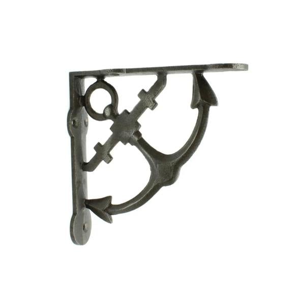 Pair of Cast Iron Anchor Shelf Brackets