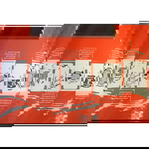 Instructions on how to wear back brace