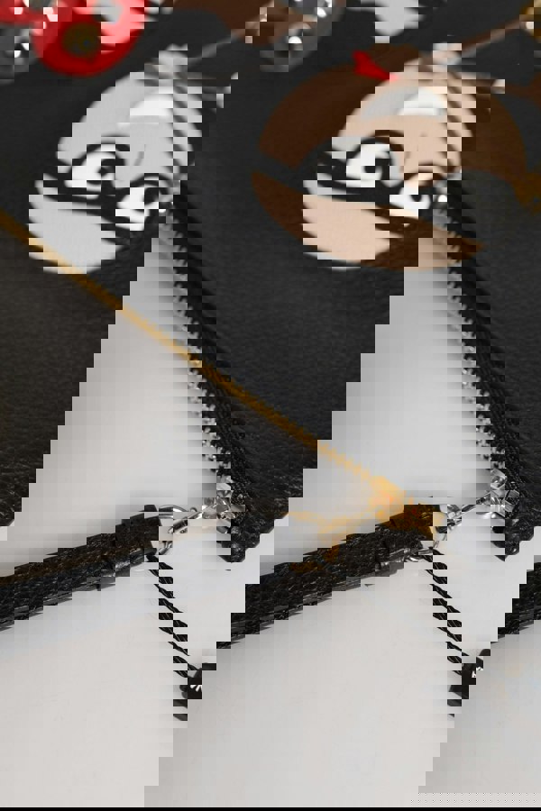 Leather Clutch with Appliqus