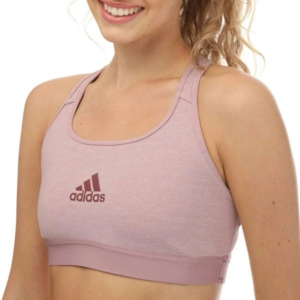 Adidas Womens Performance Powerreact Sports Bra - Pink