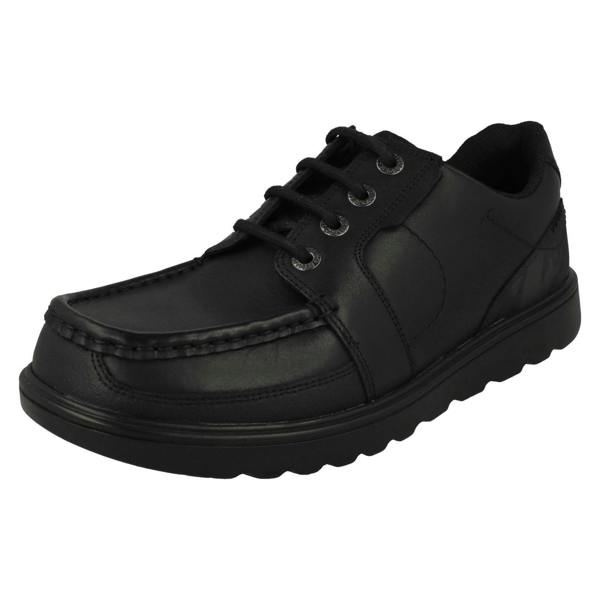 Start-rite Boys Rhino By Startrite Camoflauge Material Detailed Lace Up Moccasin School Shoes Cadet