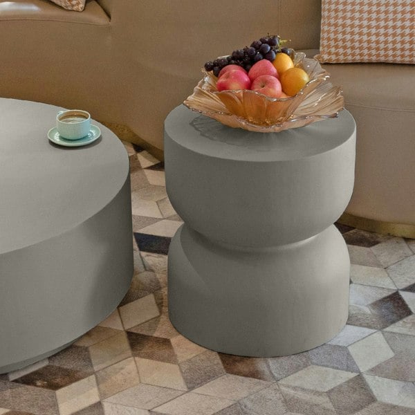 Elementi Chronos GRC Side Table in Space Gray