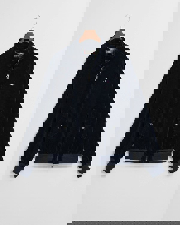 GANT Mens Cord Harrington Jacket - 433 Evening Blue