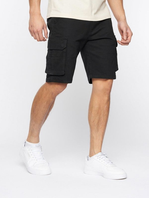 Crosshatch Frentons Cargo Shorts Black
