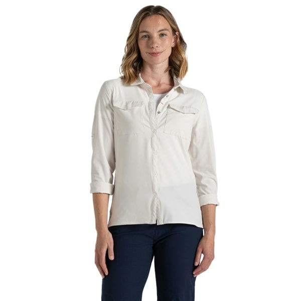 Craghoppers Women's NosiLife Pro III Nosilife Long-Sleeved Shirt - Sea Salt