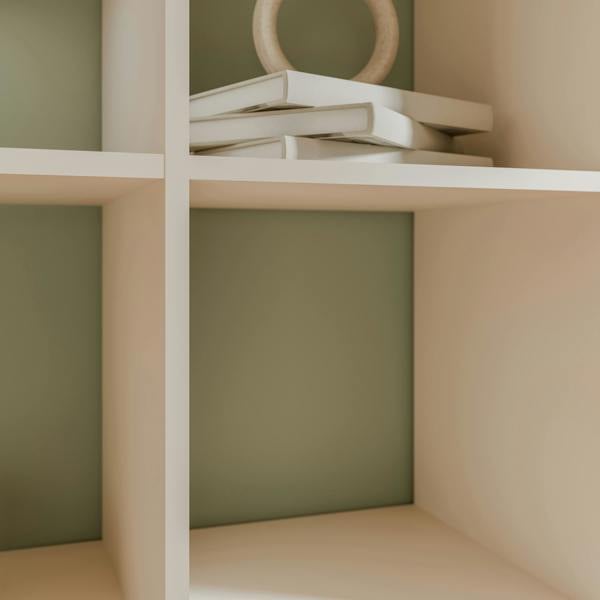Furniture To Go Mauro 3x3 Storage Unit in Sand