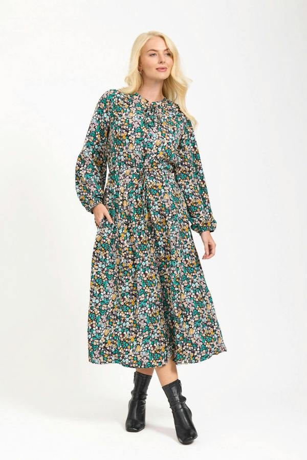 Floral Tie-Waist Dress