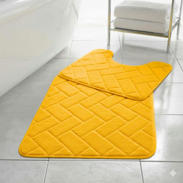 Memory Foam Blocks Bath Mats