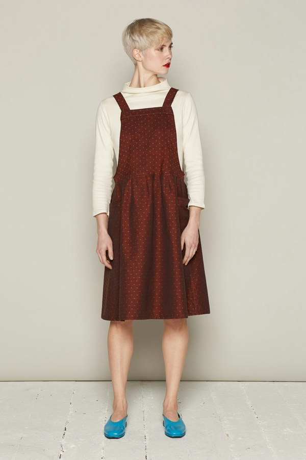 Bo Carter Candy Dress - Burgundy Dots