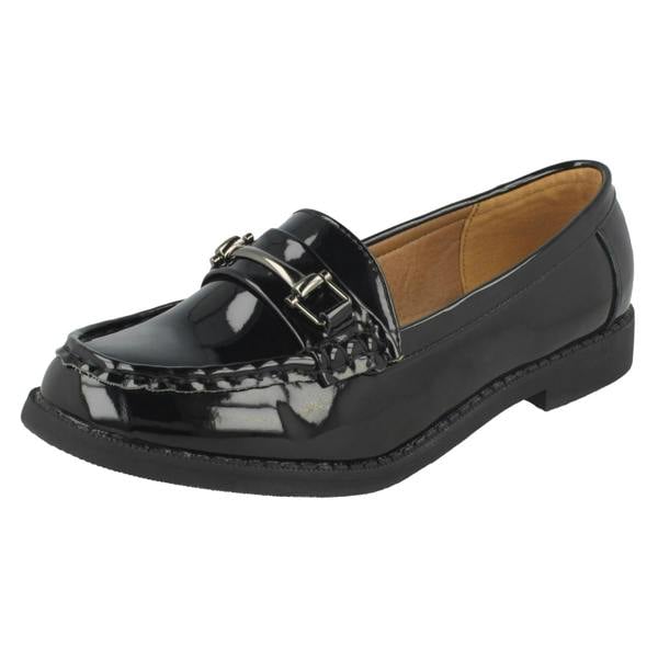 Spot On Ladies Spot On Slip On Casual Loafer Shoes