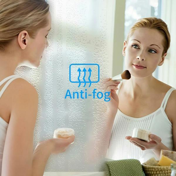 ENER-J Bathroom Mirror with LED Lights, RGB Backlit Mirror with CCT, RGB Borders with Bluetooth Speaker, Round Shape Diameter 70 cms