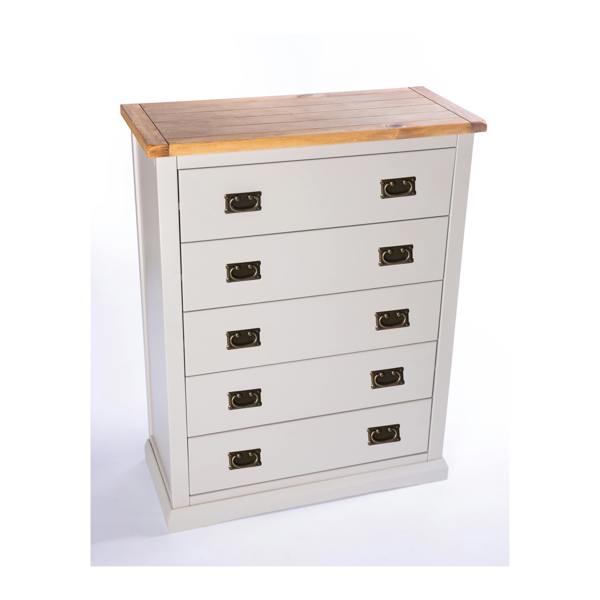 Cabinet Bits Loreo 5 Drawer Chest of Drawers Bras Drop Handle