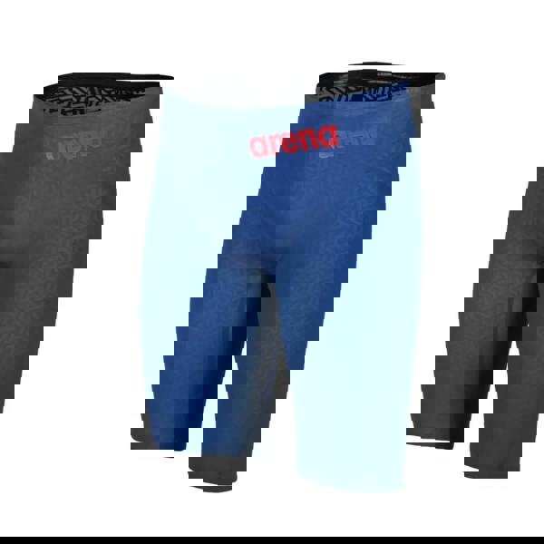 Arena Powerskin Carbon Glide Jammer in ocean blue with compression shorts